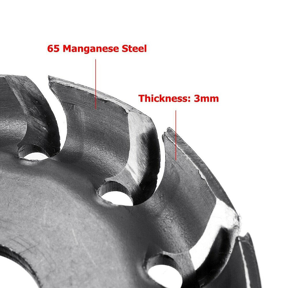 Power Wood Carving Disc Angle Grinder Woodworking Turbo Round/Plane For 16mm Aperture Angle Attachment Milling Cutter Durable