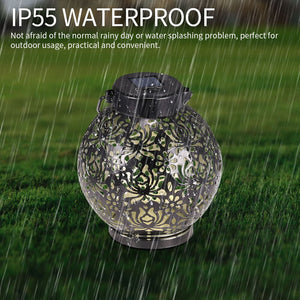 Retro Solar Lamp solar lanterns Waterproof Garden LED Solar Light Landscape Lamp  Hollow Lamp Lantern for Garden Decoration