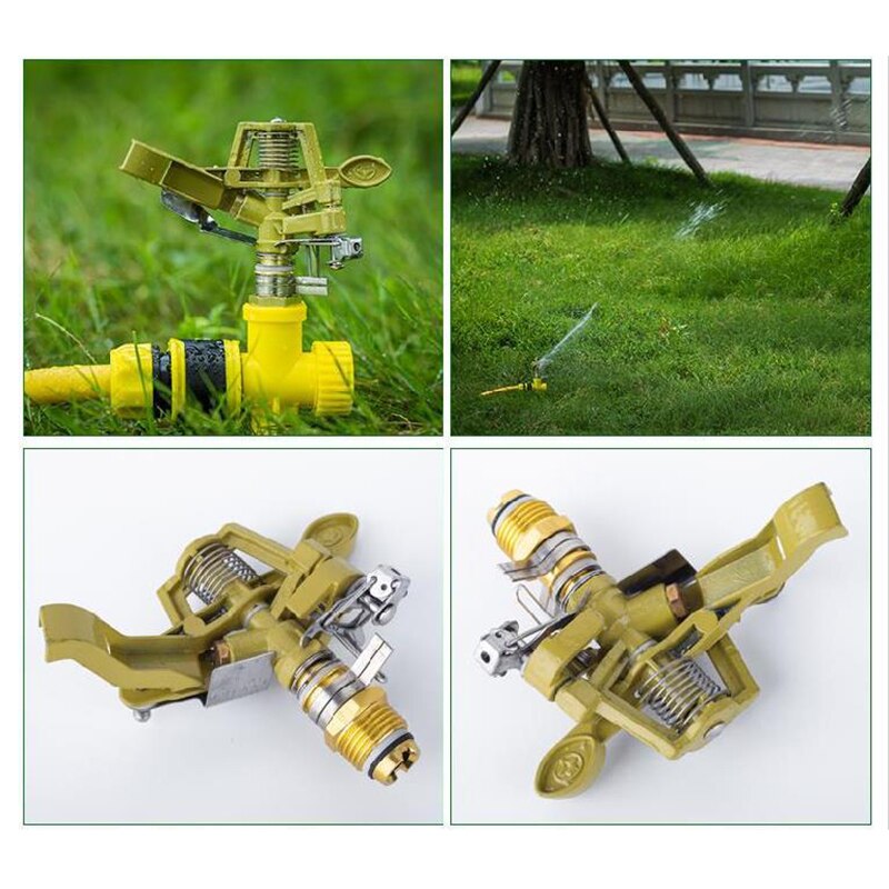 Rotate Water Sprinkler Spray Nozzle Connector Rocker Arm Garden Irrigation Watering System Garden Tools Lawn Sprinkler