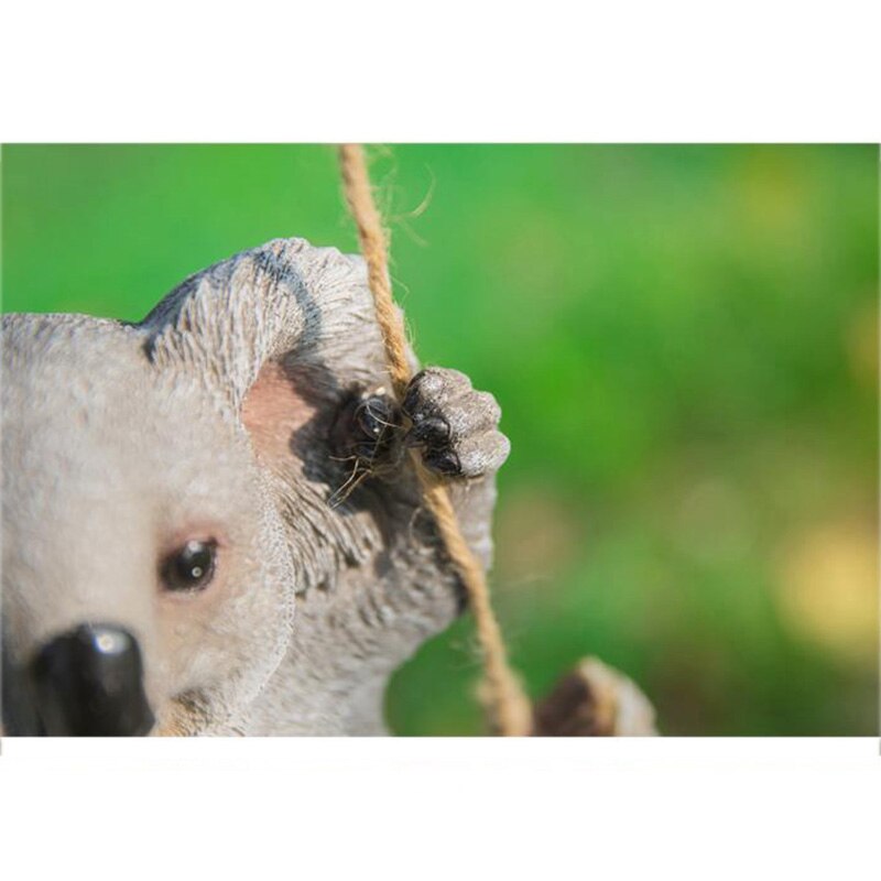 Simulation Koala pendant Animals Sculpture Resin Crafts Decorative Ornament For Home Garden Yard Decoration