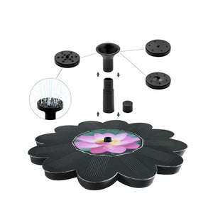 Solar Solar Floating Fountain Lotus Flower Fountain Solar Water Pump Courtyard Solar Floating Fountain
