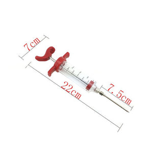 Stainless Steel Needles Spice Syringe Set BBQ Meat Flavor Injector Kitchen Cooking Sauce Marinade  Accessories Good Quality