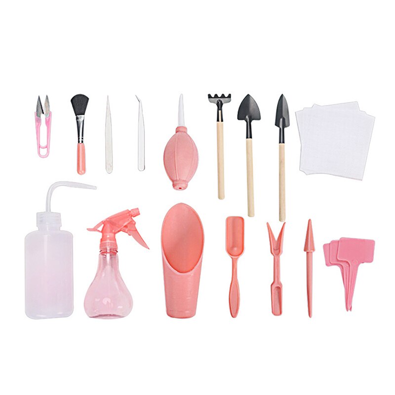 Succulent Planting Tools Mini Garden Hand Tool Shovel Spade Rake Tweezers Kettle Succulent Plants Planting Bonsai Tools