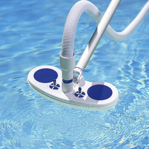 Swimming Pool Suction Vacuum Head Brush Cleaner Hard Curved Cleaning Tools Wall & Floor Brush Bristles Vacuum Brush Cleaner