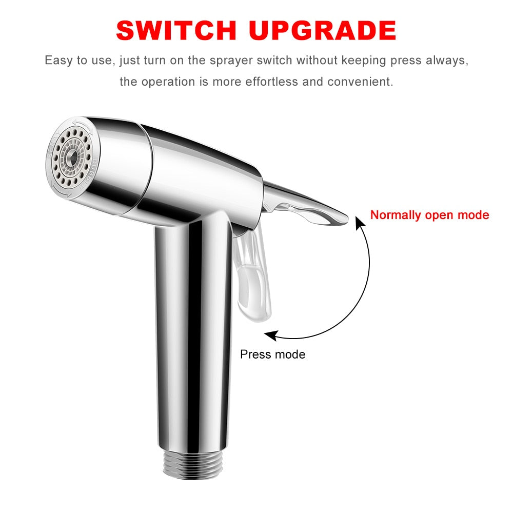 Toilet Handheld Two Function Toilet bidet sprayer Kit Stainless Steel Hand Bidets faucet Bathroom sprayer shower easy install