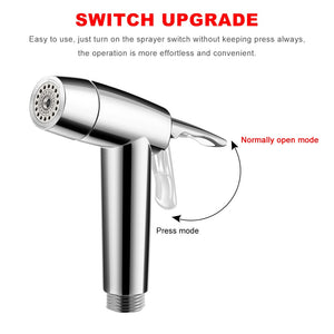 Toilet Handheld Two Function Toilet bidet sprayer Kit Stainless Steel Hand Bidets faucet Bathroom sprayer shower easy install