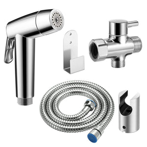 Toilet Handheld Two Function Toilet bidet sprayer Kit Stainless Steel Hand Bidets faucet Bathroom sprayer shower easy install