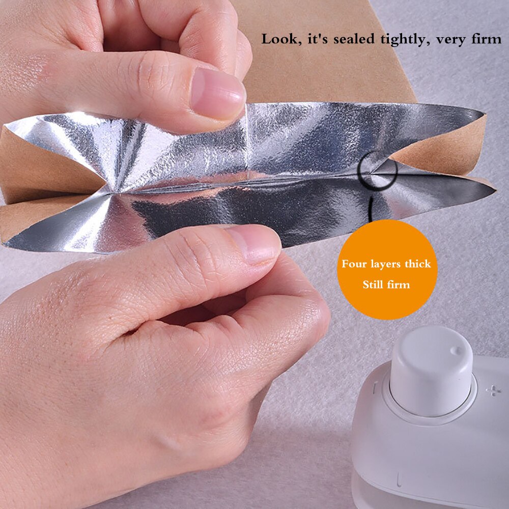 USB Charging Bag Sealer Portable Bag Sealer Handy Sealer Manual Bag Sealing Machine for Snack Grocery Bags