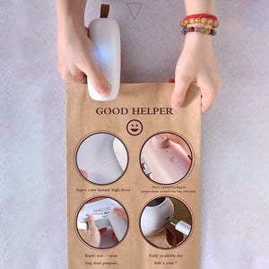 USB Charging Bag Sealer Portable Bag Sealer Handy Sealer Manual Bag Sealing Machine for Snack Grocery Bags