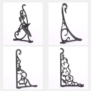 Wall Hanging Flowerpot Bracket Iron Flower Stand Balcony Home Decoration Iron Plants Pots Hooks European Style For Garden
