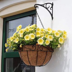 Wall Hanging Flowerpot Bracket Iron Flower Stand Balcony Home Decoration Iron Plants Pots Hooks European Style For Garden
