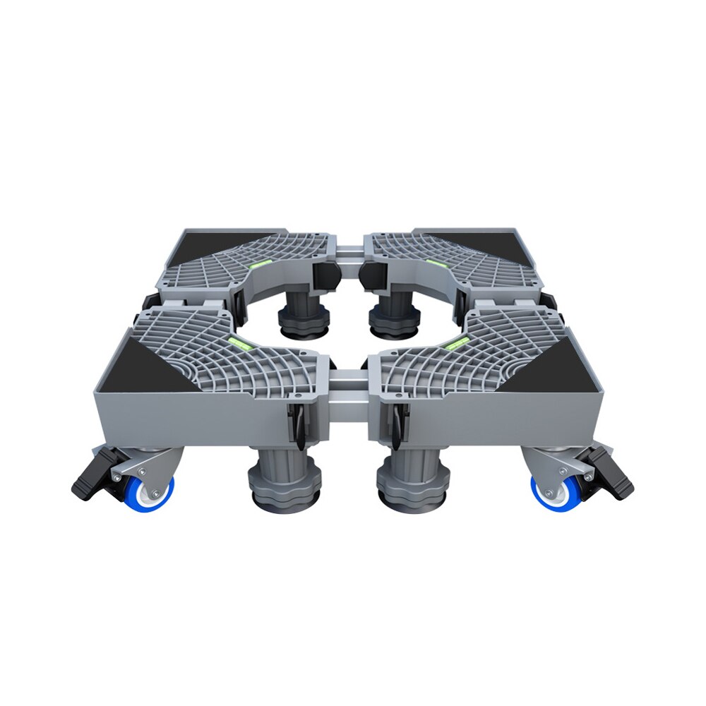 Washing Machine Base With Pulley Brake Lifting Removable Universal Base Rack Washing Machine Support For Household Supplies
