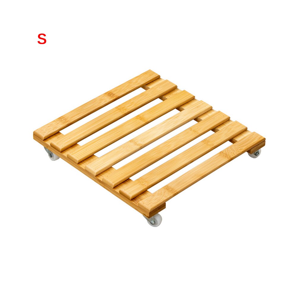 Wooden Vase Flower Pot Slip Bracket Living Room Corridor Garden Potted Bracket Placed Storage Rack moveable pot bracket