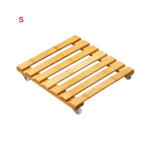 Wooden Vase Flower Pot Slip Bracket Living Room Corridor Garden Potted Bracket Placed Storage Rack moveable pot bracket